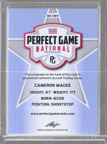 2020 Leaf Perfect Game RC XRC Auto Base /50 U-Pick Auction Many 2 Choose From - Picture 149 of 259