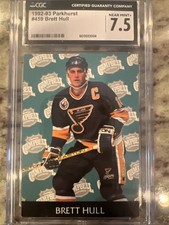 1992-93 Parkhurst - All-Stars Brett Hull #459 Emerald Ice