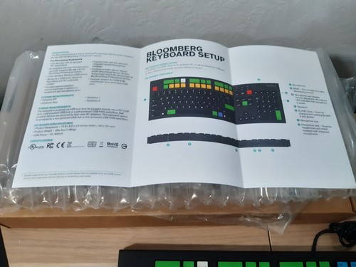 Bloomberg STB100 Wired USB Black Financial Stock Trading Keyboard-HIGHEST SPEC🔥 - Zdjęcie 5 z 13