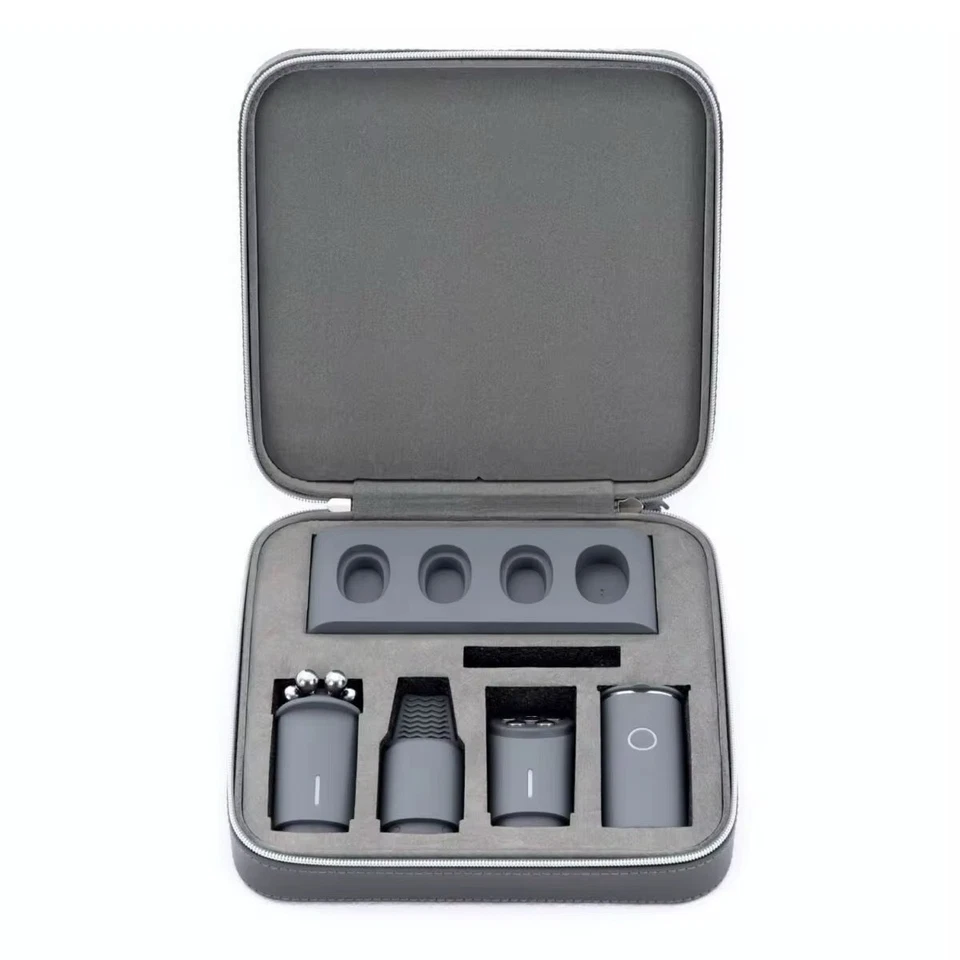 Juego de dispositivos de belleza de microcorriente facial 3 en 1 - ultrasónico, EMS, RF y masaje Foto 4 de 4