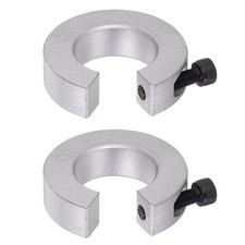 2pcs Clamp-on Shaft Collar Set for Linear Rail SBR25, Anodization