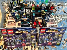 Retired & RARE LEGO 6860 Batcave 2012 Complete w Batman Robin Ivy Bane + BONUS