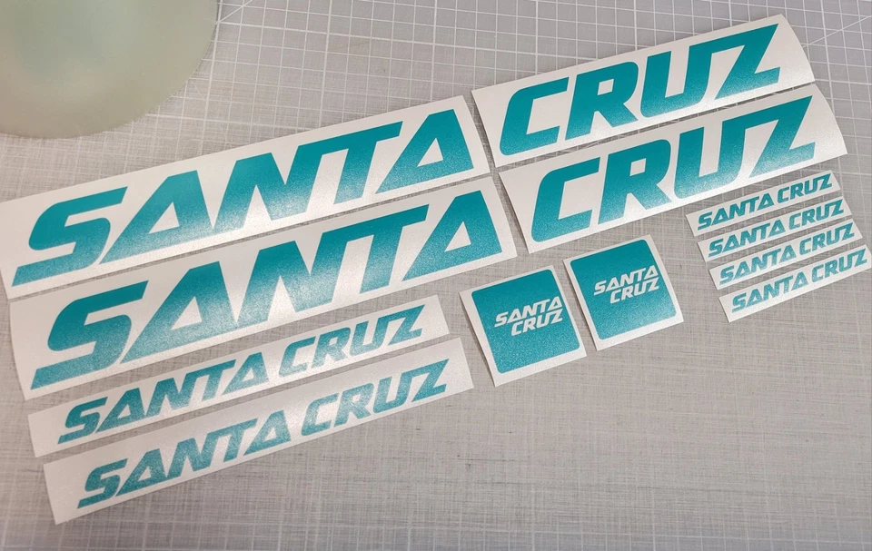 Calcomanías adhesivas personalizadas de Santa Cruz. Cuadro Bicicleta MTB Carretera Grava. Muchos colores. Foto 4 de 4