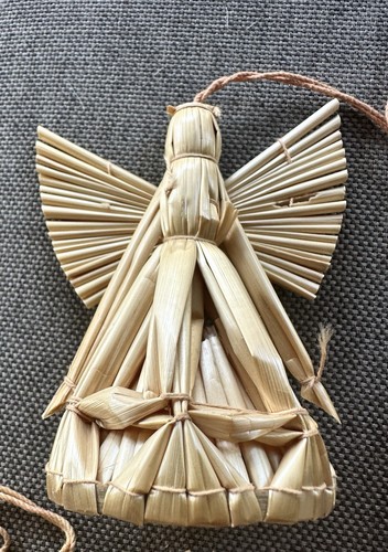 Straw Angel Christmas Ornaments Lot of 7 Scandanavian German Polish - Picture 6 of 8