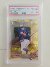 2022 Bowman Chrome Draft Sapphire Edition-Jett Williams #BDC-190 Yellow /99 (RC)