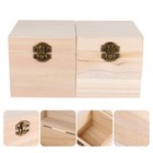 1 Set 2Pcs Exquisite Gift Boxes Practical Retro Wood Present Packing Boxes