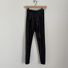 Beyond Yoga Women's Size XS Black Crushed Alloy Leggings