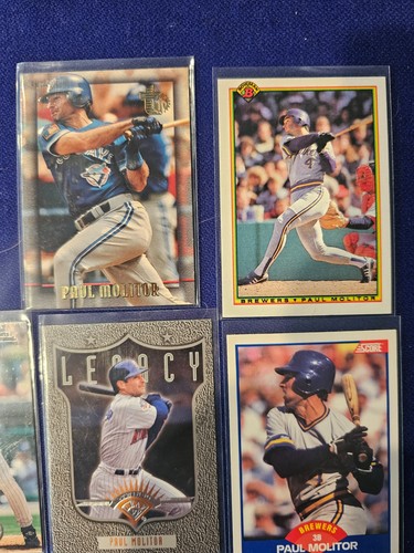 PAUL MOLITOR HIT LIST SPORT FLIX HERITAGE PREFFERED SELECT ELITE DONRUSS LEAF - Picture 10 of 18