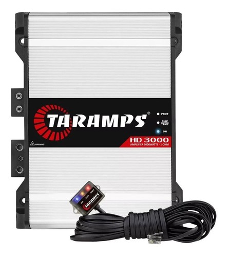 Amplificatore Taramp's HD 3000 –1 OHM Amplifier Hd3000 3000w Rms 1 Canale 1... - Foto 3 di 13