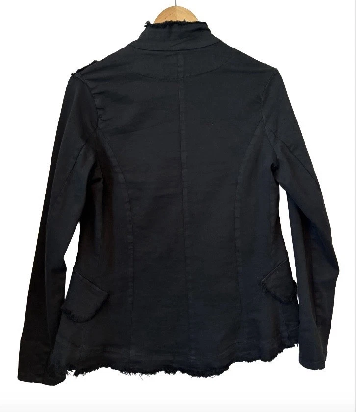 No. 6 Military Jkt W Frange WM L Negro Sgt Peppers Steampunk Foto 2 de 4