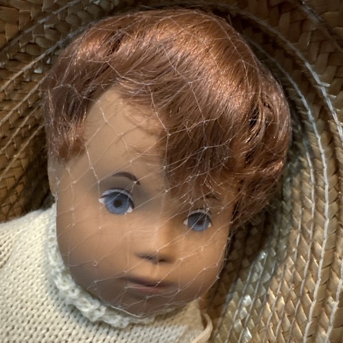 Sasha Baby Doll Ginger Red Hair Net 515s Basket Box Wrist Tag Pamphlets 12" Vtg - Picture 10 of 24