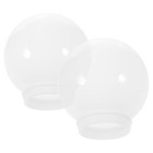 2 Pcs Pendant Light Globe Acrylic Lamp Shade Replacement Decorative Cover