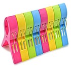  Beach Towel Clips Chair Clips Towel Holder,Plastic Clothes Pegs Colored