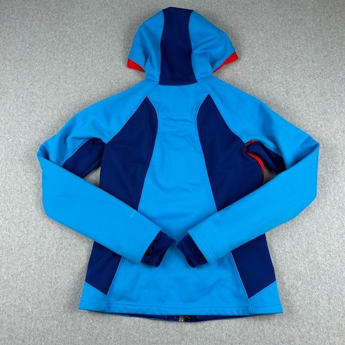 Columbia Titanium Omni-Heat Softshell Jacket Blue Medium Thermal Heat Zip Hooded - Picture 2 of 12
