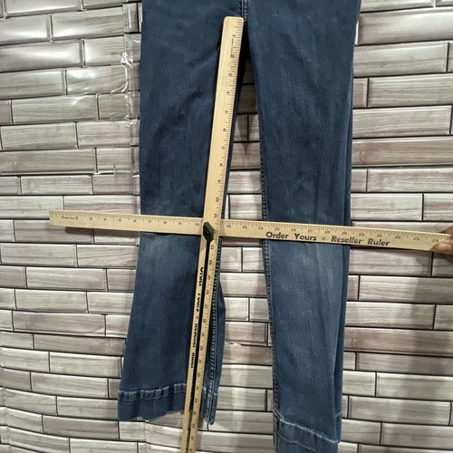 Wrangler Girls 10 slim jeans denim pants western Mid-Rise bell botton equestrian - Picture 11 of 14