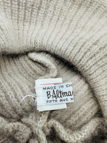 Vintage 5th Ave. B Altman Angora Wollmütze hellbraun Einheitsgröße Damen - Bild 3 von 8