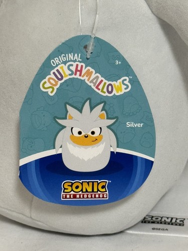 Squishmallow Sonic Collection Silver, Amy, Dr. Eggman y Dark Chao Nuevo con Etiquetas - Imagen 4 de 21