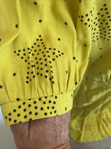 Sonder Studio Yellow Ditsy Star Relaxed Midi Tee Dress Size 14 New - Picture 7 of 19