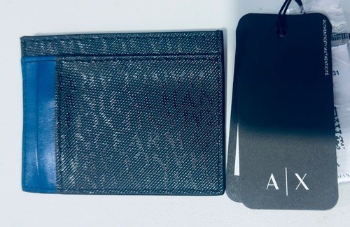 Neu Armani Exchange Herren Allover 6 Fächer Logo Geldbörse - Bild 4 von 5