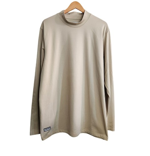 Under Armour Men's 2XL Fitted Mock Neck ColdGear Tan Long Sleeve - Picture 1 of 8