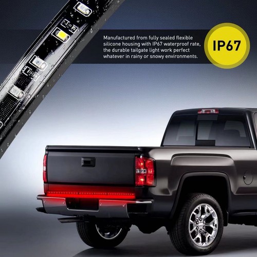1X 60" Tailgate LED Strip Light Bar Reverse Brake Signal For Truck SUV Jeeps - Picture 6 of 12