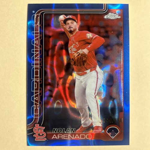 2025 Topps Chrome Nolan Arenado Blue Lava Refractor /150 #14 St. Louis Cardinals