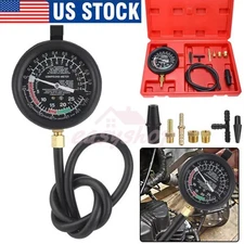 9PC/Set Vacuum Tester Gauge Test Kit , Fuel Pump Pressure & Vacuum Tester Tool