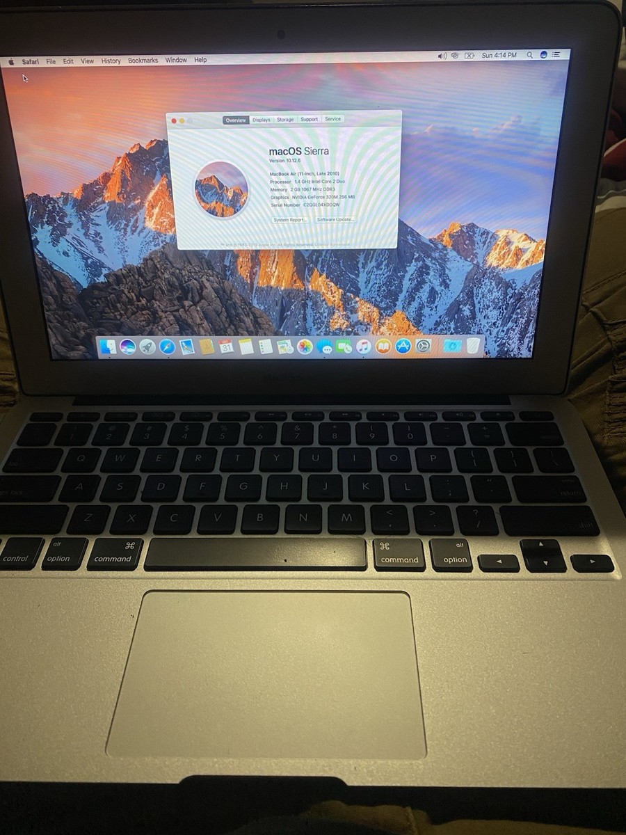 MacBook Air 11インチ A1370 RAM4GBモデル Macbook Air 11 Inch | Core i7 (1.8 GHz) | 2011 Specs (Core