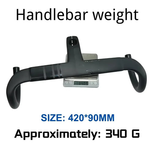 Professional Road Bike Handlebar Carbon Aero Lightweight Integrated Handlebar - Picture 3 of 43