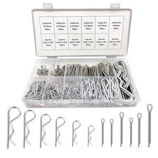 250 Pcs Cotter Pin Assortment Kit R Clips Spring Retaining Hair Pins