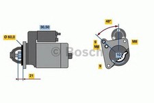 Genuine BOSCH REMAN STARTER MOTOR - 0986021970