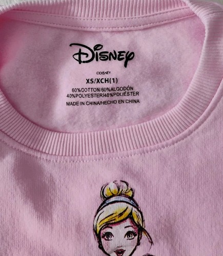 Disney Sweatshirt Damen Gr. XS Cinderella Princess Royalty Pink  - Bild 3 von 9
