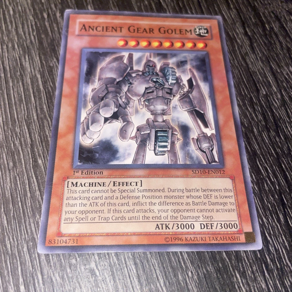 YUGIOH PSA 10 Ancient Gear Golem TLM-EN006 Ultimate Raro 1ª Edición *5616 Foto 2 de 4