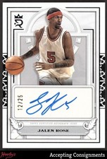 2023-24 Topps Royalty Court Circular Autograph Jalen Rose 12/25 AUTO BULLS