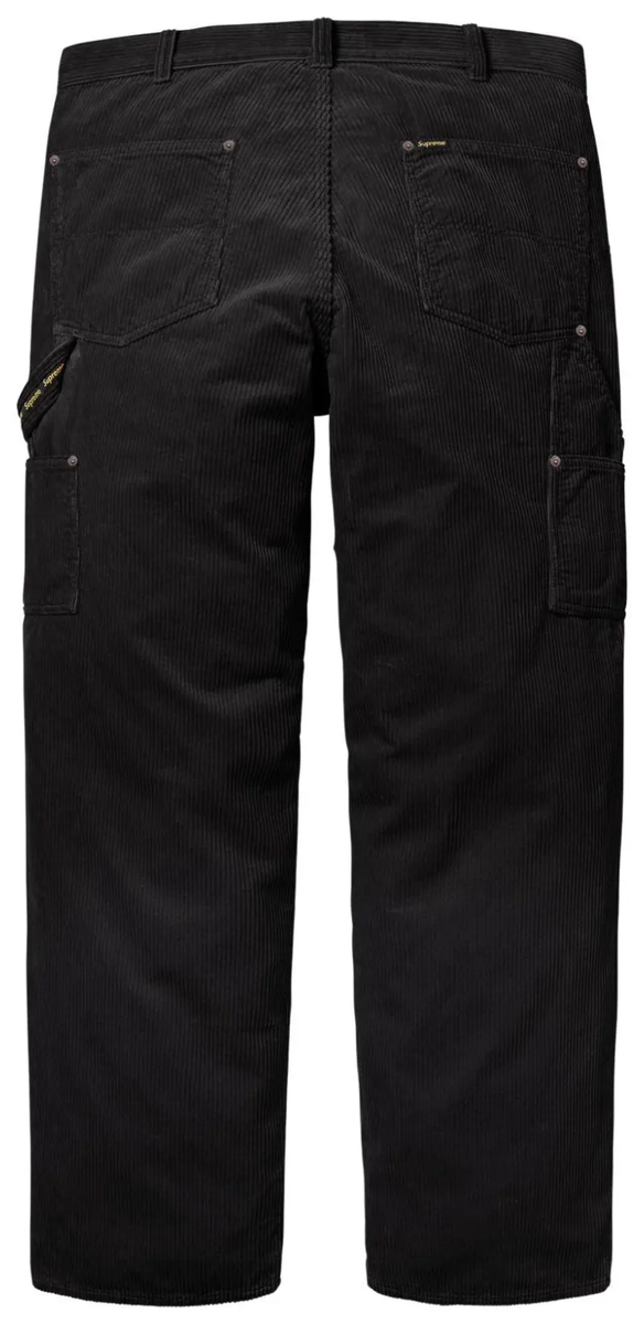 Supreme Wide Wale Corduroy Painter Pant Black size 36 SHIPS ASAP