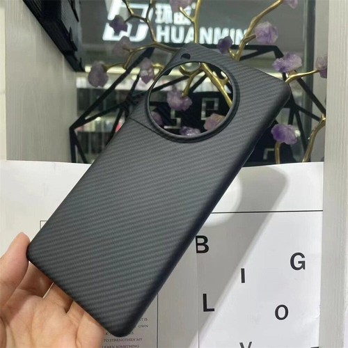 Custodia vera fibra di carbonio per Oneplus 12 fibra aramidica ultra sottile cover telefono nera - Foto 13 di 21