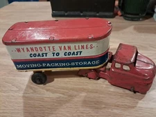 Wyandotte Van Lines Coast To Coast Moving Packing Storage Metal Truck & Trailer