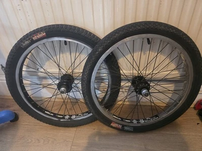 Mongoose Bmx Wheels Alienation Pbr Black Chrome 12t Rear 14mm Mid School - Image 1 of 4