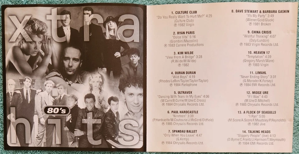 Xtra 80's Hits 1998 CD Culture Club, Spandau Ballet, Talking Heads, Duran Duran Foto 3 de 4