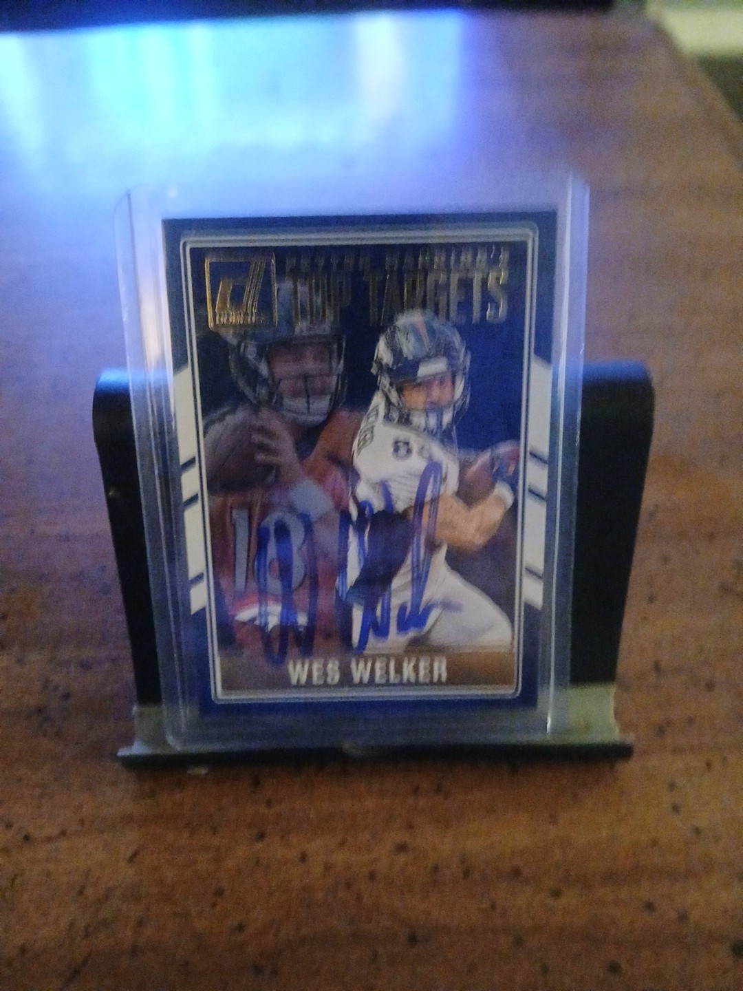 2016 Donruss Optic - Wes Welker Top Targets Autographed With No COA.