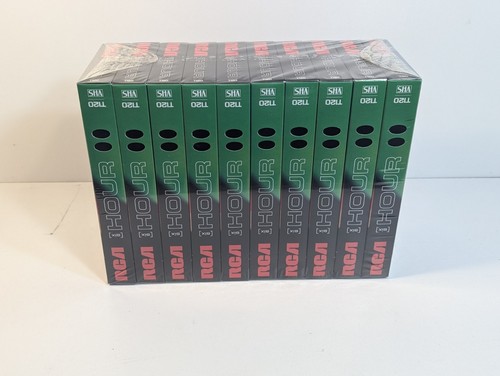 Neu versiegelt 10er-Pack leere VHS-Kassetten Cinch - 6 Stunden T120 Videokassette neu aus altem Lagerbestand - Bild 2 von 3
