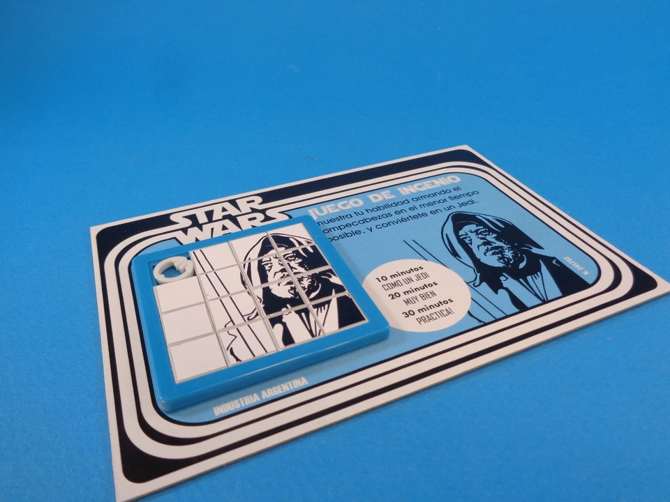 STAR WARS * OBI-WAN KENOBI (ALEC GUINNESS) JEDI * ROMPECABEZAS DESLIZANTE CARDADO ARGENTINA Foto 4 de 4