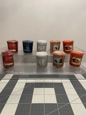 Yankee Candle Sampler Votives Retired 9 Mixed Scents My Favorite Things NOS