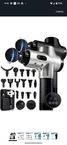 CHIROGUN Massage Gun, Deep Tissue Percussion Muscle Massager Gun, Muscle Massage