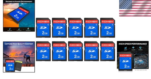 10-Pack Class 4 2GB SD Cards - Multi-Device Compatibility - Picture 2 of 9