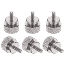 6 Pcs Computer Case Thumb Screw M3 x 7mm Knurled Screws, Gray