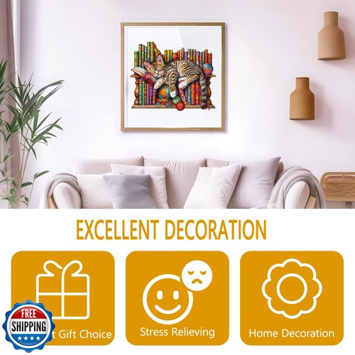 Holzpuzzle für Erwachsene, Schlummernde Katze Holzpuzzle für - Bild 5 von 5