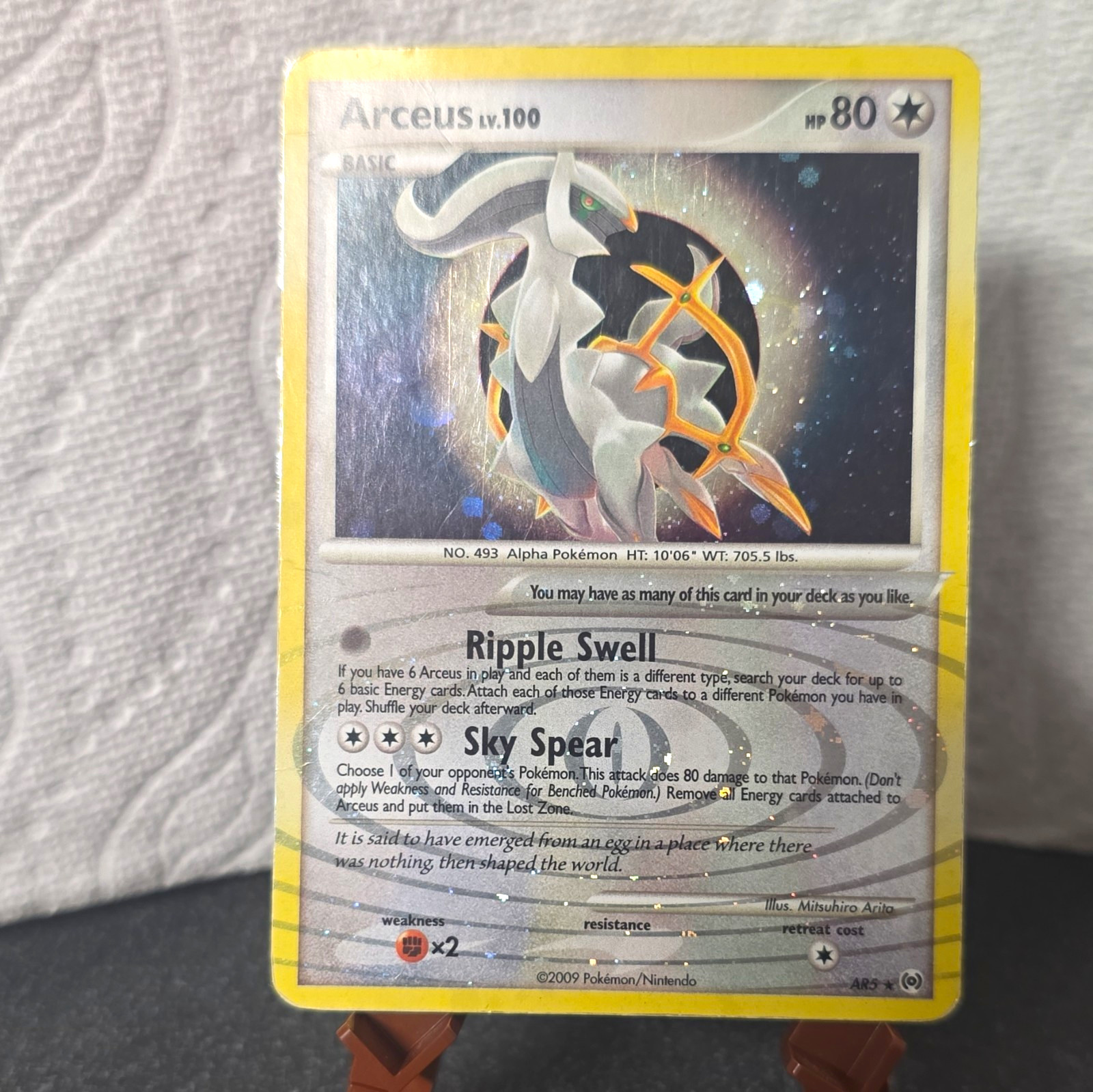The Pokemon Company Arceus AR5 Arceus Set Holo Rare Holo ENG 80HP Basic
