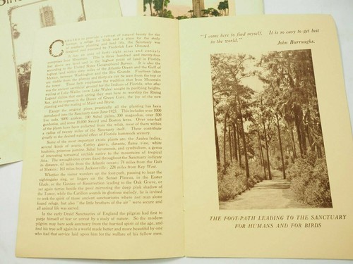 The Mountain Lake Sanctuary and Singing Tower Florida and Colored Post Card 1929 - Picture 9 of 12