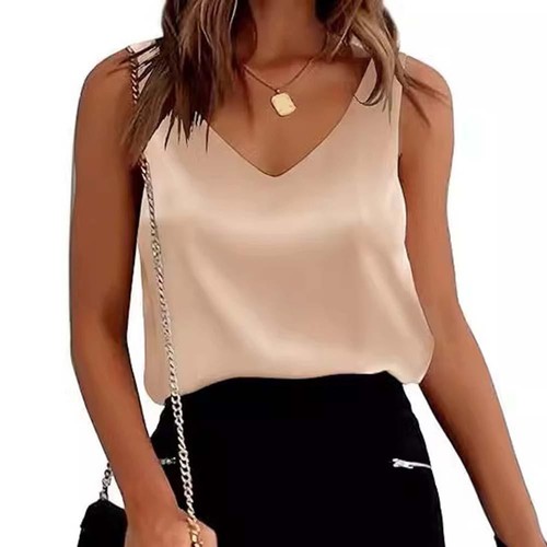 Comfortable Casual Vest for Women Solid Color Sleeveless Top for Relaxing Days - Picture 10 of 17